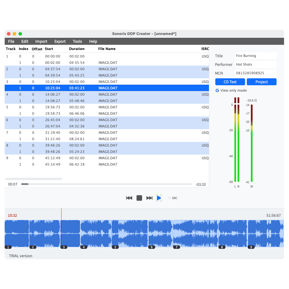 Sonoris DDP Creator Standard