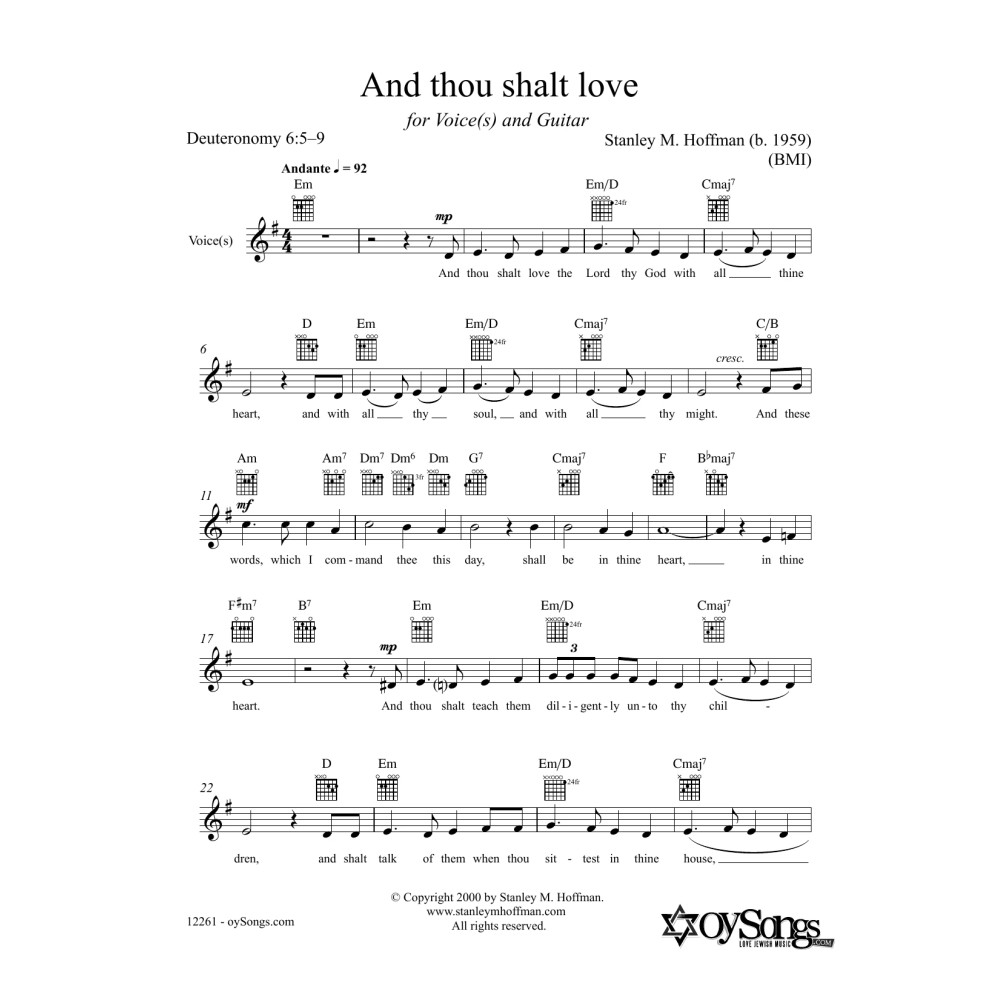 And Thou Shalt Love
