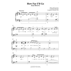 How Far I'll Go (from Moana) (arr. Jennifer Linn)