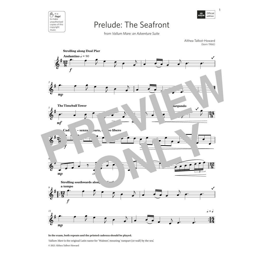 Prelude: The Seafront (Grade 5 List B8 from the ABRSM Descant Recorder syllabus from 2022)