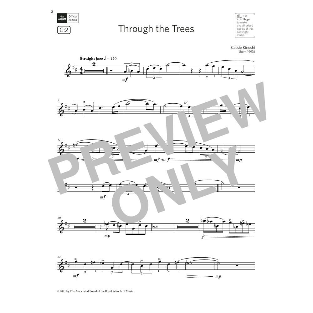Through the Trees (Grade 5 List C2 from the ABRSM Saxophone syllabus from 2022)