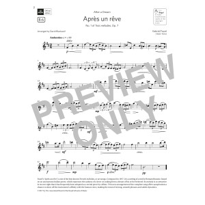 Après un rêve (from Trois mélodies, Op. 7) (Grade 5 B6, the ABRSM Saxophone syllabus from 2022)