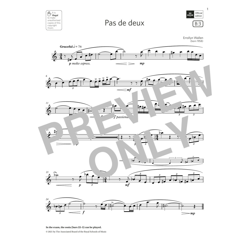 Pas de deux (Grade 4 List B3 from the ABRSM Saxophone syllabus from 2022)