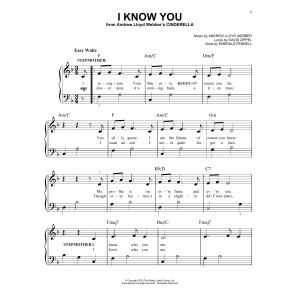 I Know You (from Andrew Lloyd Webber's Cinderella)