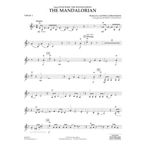 The Mandalorian (arr. Robert Longfield) - Violin 1