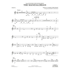 The Mandalorian (arr. Robert Longfield) - Violin 2