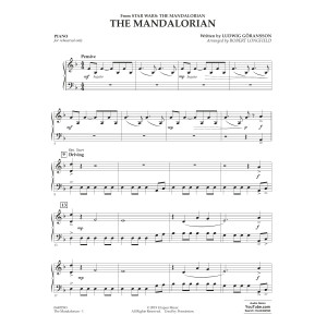 The Mandalorian (arr. Robert Longfield) - Piano