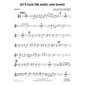 Let's Face the Music and Dance (arr. Michael Philip Mossman) - Alto Sax 1
