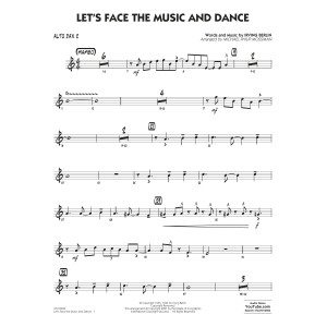 Let's Face the Music and Dance (arr. Michael Philip Mossman) - Alto Sax 2