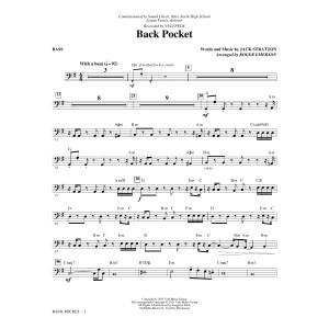 Back Pocket (arr. Roger Emerson) - Bass