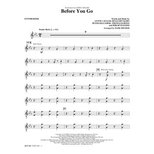 Before You Go (arr. Mark Brymer) - Synthesizer
