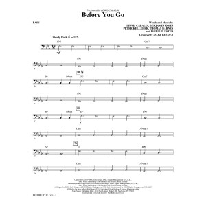 Before You Go (arr. Mark Brymer) - Bass