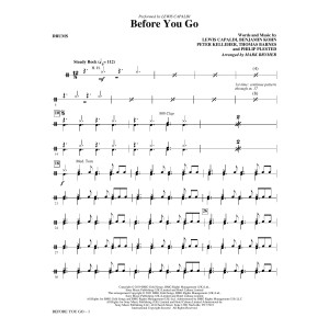 Before You Go (arr. Mark Brymer) - Drums