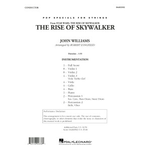 The Rise of Skywalker (from The Rise of Skywalker) (arr. Longfield) - Conductor Score (Full Score)