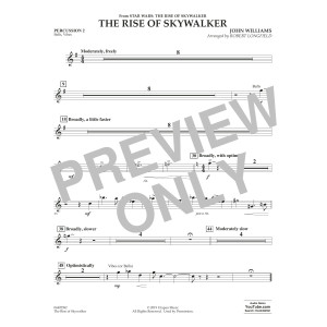 The Rise of Skywalker (from The Rise of Skywalker) (arr. Longfield) - Percussion 2