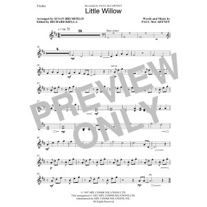 Little Willow (arr. Susan Brumfield) - Violin