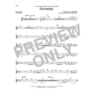 Someday (from The Hunchback Of Notre Dame) (arr. Mac Huff) - Flute