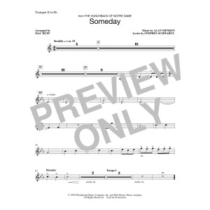 Someday (from The Hunchback Of Notre Dame) (arr. Mac Huff) - Bb Trumpet 2
