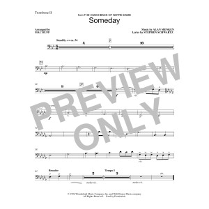 Someday (from The Hunchback Of Notre Dame) (arr. Mac Huff) - Trombone 2
