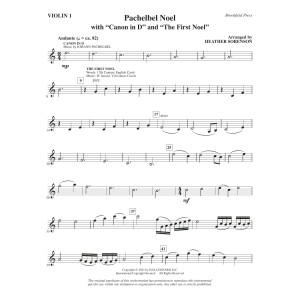 Pachelbel Noel (arr. Heather Sorenson) - Violin 1