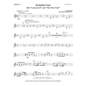 Pachelbel Noel (arr. Heather Sorenson) - Violin 2