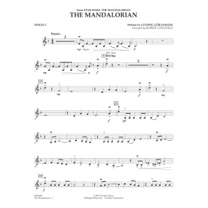 The Mandalorian (from The Mandalorian) (arr. Robert Longfield) - Violin 2