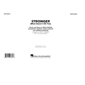 Stronger (What Doesn't Kill You) (arr. Matt Conaway) - Conductor Score (Full Score)
