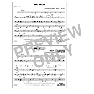 Stronger (What Doesn't Kill You) (arr. Matt Conaway) - Baritone B.C.