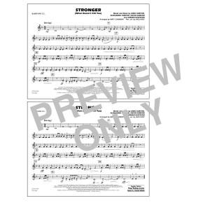 Stronger (What Doesn't Kill You) (arr. Matt Conaway) - Baritone T.C.