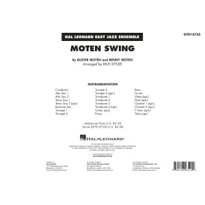 Moten Swing (arr. Rick Stitzel) - Conductor Score (Full Score)