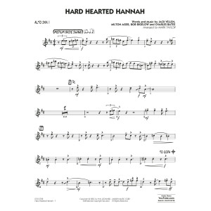Hard Hearted Hannah (The Vamp of Savannah) (arr. Mark Taylor) - Alto Sax 1