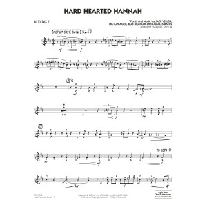 Hard Hearted Hannah (The Vamp of Savannah) (arr. Mark Taylor) - Alto Sax 2
