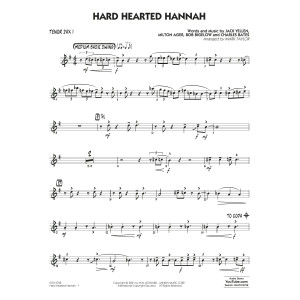 Hard Hearted Hannah (The Vamp of Savannah) (arr. Mark Taylor) - Tenor Sax 1