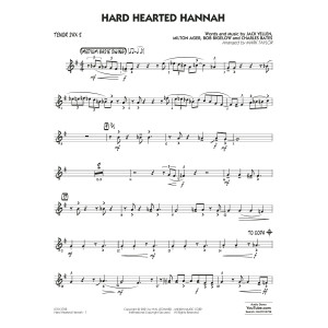 Hard Hearted Hannah (The Vamp of Savannah) (arr. Mark Taylor) - Tenor Sax 2