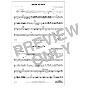 Baby Shark (arr. Jay Bocook) - Bb Horn/3rd Bb Tpt