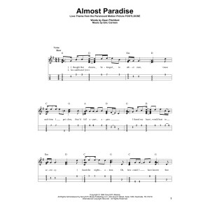 Almost Paradise (from Footloose)