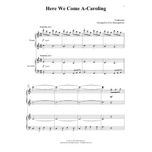 Here We Come A-Caroling (arr. Eric Baumgartner)