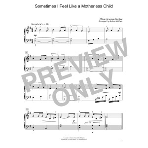 Sometimes I Feel Like A Motherless Child (arr. Artina McCain)