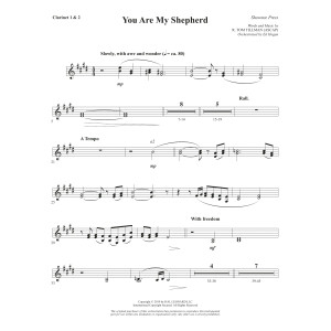 You Are My Shepherd (Psalm 23) - Bb Clarinet 1 & 2