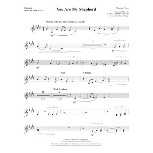 You Are My Shepherd (Psalm 23) - Clarinet (sub. Horn 1-2)