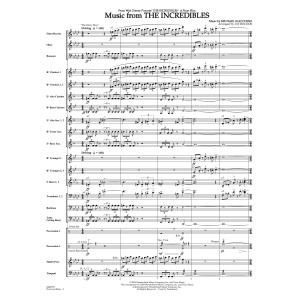 Music from The Incredibles (arr. Jay Bocook) - Full Score