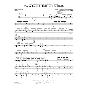 Music from The Incredibles (arr. Jay Bocook) - Percussion 1