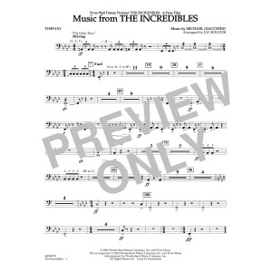 Music from The Incredibles (arr. Jay Bocook) - Timpani