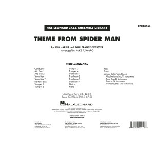 Theme from Spider Man (arr. Mike Tomaro) - Conductor Score (Full Score)