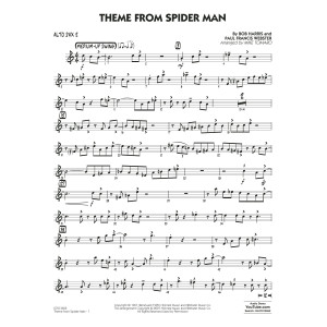 Theme from Spider Man (arr. Mike Tomaro) - Alto Sax 2