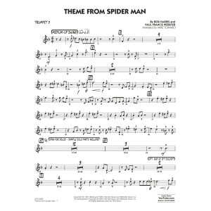 Theme from Spider Man (arr. Mike Tomaro) - Trumpet 3