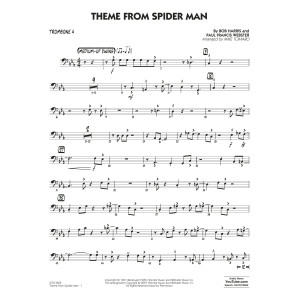Theme from Spider Man (arr. Mike Tomaro) - Trombone 4