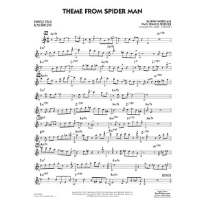 Theme from Spider Man (arr. Mike Tomaro) - Alto/Bari Sax Sample Solo