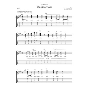 This Marriage (arr. Gerard Cousins)