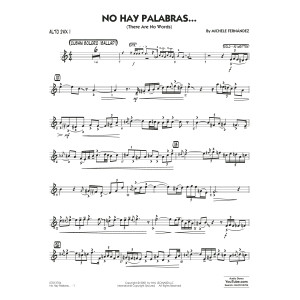 No Hay Palabras... (There Are No Words) - Alto Sax 1